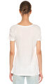 Quantum Courage Baskı Desen Beyaz T-Shirt