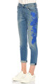 7 For All Mankind İşleme Detaylı Jean Mavi Pantolon