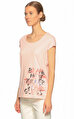 Guess Baskı Desen Pembe T-Shirt