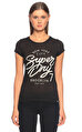 Superdry Baskı Desen Siyah T-Shirt