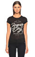 Superdry Baskı Desen Siyah T-Shirt