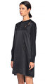 3.1 Phillip Lim İşleme Detaylı Mini Siyah Elbise