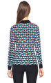 Karen Millen Geometrik Desenli Renkli Bluz