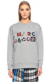 Marc Jacobs Pul-Payet İşlemeli Gri Sweatshirt