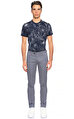 Ted Baker Çiçek Desenli Lacivert T-Shirt