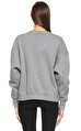 Alexander McQueen İşleme Detaylı Gri Sweatshirt