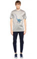 Lanvin Baskı Desen Gri T-Shirt