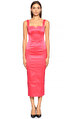 Karen Millen Midi Pembe Elbise