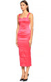 Karen Millen Midi Pembe Elbise