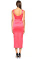 Karen Millen Midi Pembe Elbise