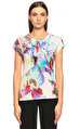 Karen Millen Karma Desenli Renkli  T-Shirt