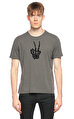 John Varvatos Usa Baskı Desen Gri T-Shirt