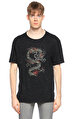 John Varvatos Usa Baskı Desen Siyah T-Shirt