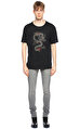 John Varvatos Usa Baskı Desen Siyah T-Shirt