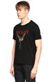 John Varvatos Usa Baskı Desen Siyah T-Shirt