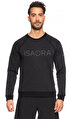 Isaora Baskı Desen Siyah Sweatshirt