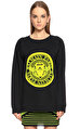 Balmain Baskı Desen Siyah Sweatshirt