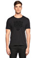 John Varvatos USA İşleme Detaylı Siyah T-Shirt