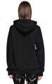 Gucci Kapüşonlu İşleme Detaylı Siyah Sweatshirt