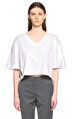 DKNY V Yaka Beyaz T-Shirt