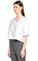 DKNY V Yaka Beyaz T-Shirt