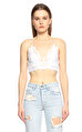 Free People Dantelli Beyaz Bluz