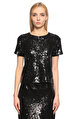 MICHAEL Michael Kors Pul Payet Siyah T-Shirt