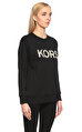 MICHAEL Michael Kors Pano Desen Siyah-Gold Sweatshirt