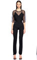 Lanvin Transparan Siyah Bluz