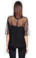 Lanvin Transparan Siyah Bluz