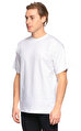 Pressure Baskı Desen Beyaz T-Shirt