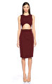 Cushnie et Ochs Bordo Elbise