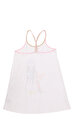 Little Marc Jacobs Kız Çocuk  Baskı Desen Beyaz Elbise