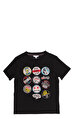 Little Marc Jacobs Erkek Çocuk  Baskı Desen Siyah T-Shirt
