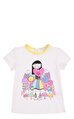 Little Marc Jacobs Kız Bebek  Baskı Desen Beyaz T-Shirt