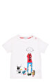 Little Marc Jacobs Erkek Bebek  Baskı Desen Beyaz T-Shirt