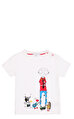 Little Marc Jacobs Erkek Bebek  Baskı Desen Beyaz T-Shirt
