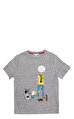 Little Marc Jacobs Erkek Çocuk  Baskı Desen Gri T-Shirt
