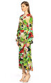 NY Atelier Çiçek Desenli Kruvaze Elbise