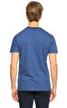 Hackett Çizgili Cepli Mavi T-Shirt