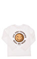 Happiness Erkek Çocuk  Baskı Desen Uzun Kollu Beyaz T-Shirt