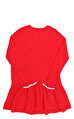 Juicy Couture Kız Çocuk  İşleme Detaylı Kırmızı Elbise