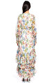 Alexis Kruvaze Çiçek Desenli Uzun Elbise