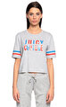 Juicy Couture Baskılı Gri T-Shirt