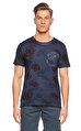 Superdry Çiçek Desenli Lacivert T-Shirt