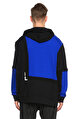 Les Benjamins Kapüşonlu Siyah - Lacivert Sweatshirt