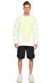Les Benjamins Neon Beyaz-Sarı Sweatshirt