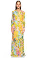 Boutique Moschino Çiçekli Renkli Uzun Elbise