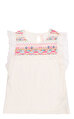 BillieBlush Kız Çocuk Bandanalı İşleme Detaylı Beyaz T-Shirt