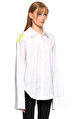 Les Benjamins Neon Baskılı Beyaz-Sarı Gömlek